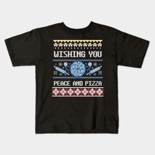 Wishing you Peace and Pizza Kids T-Shirt